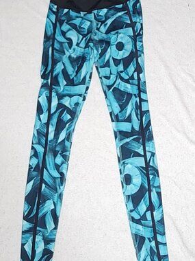 Reebok Crossfit Speedwick Compression Leggings Full Length Women's XSmall Teal
